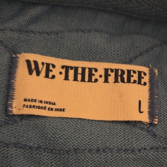 We The Free Too Cool For School Polo Shirt Oversized Blue Jay Color Block Large - Picture 6 of 12